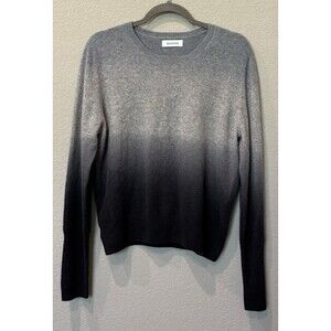 NADAAM Gray Ombré 100% Cashmere Sweater Soft Classic Women’s Large